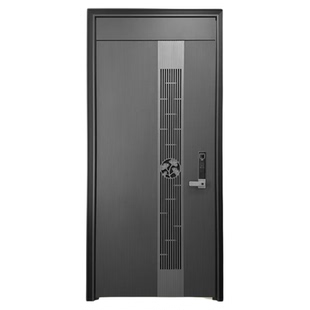 平安叶平开防盗门精钢纱网门中门甲级通风入户门轻奢加高锌合金门