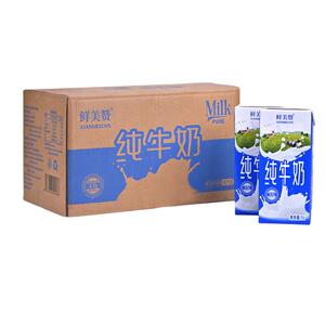 【到手78.75】鲜美赞全脂纯牛奶装1L*12盒