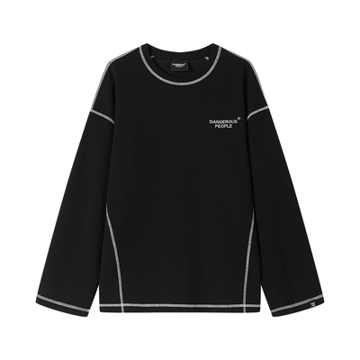 薛之谦dsp撞色空气层长袖T恤