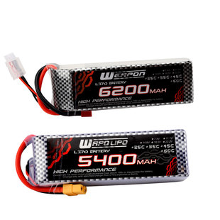 3500/4500/5400/6200mah/3S/4SRC遥控船模/攀爬车/无人机锂电池