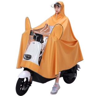 母子亲子双人雨衣电动电瓶摩托车长款全身防暴雨新款男女骑行雨披