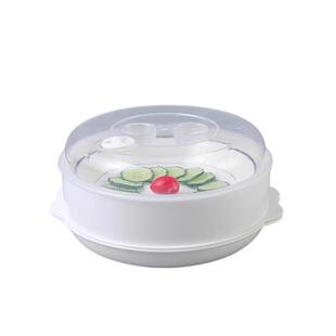 微波炉加热蒸笼食品级家用加水双层加厚容器皿蒸屉蒸盒蒸格