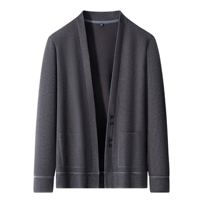 【含绵羊毛】罗蒙2025秋冬新款毛衣男士休闲百搭V领针织开衫外套