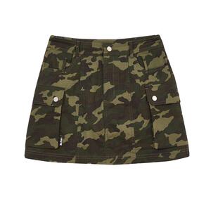 SNH48王悦伊同款MLMR工装半裙女迷彩短裙多口袋半身裙辣妹裙子