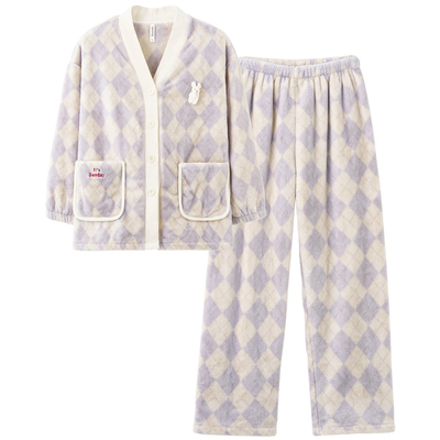 思莉太太女珊瑚绒睡衣