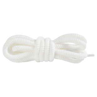 鞋带圆绳马丁靴面包鞋男女款开口笑帆布鞋白米黑色加粗8mm粗麻绳