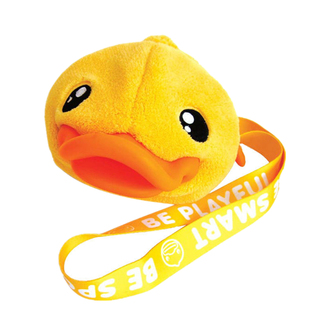 B.Duck小黄鸭儿童斜挎包幼儿男女童斜跨毛绒小宝宝可爱小背包时尚