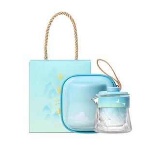 故宫淘宝｜千里江山快客杯旅行茶具礼盒博物馆文创生日礼物男士