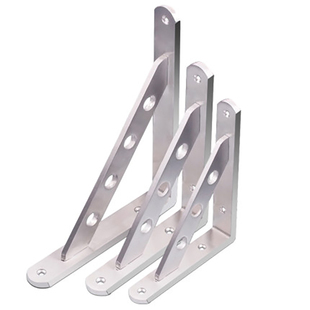 加厚不锈钢三角支架层板置物支架承重墙上壁货架书架托架三角架