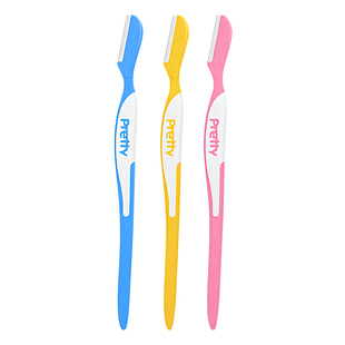 【自营】kai/贝印修眉刀安全型刮毛刀剃毛刀女士修眉工具3支装