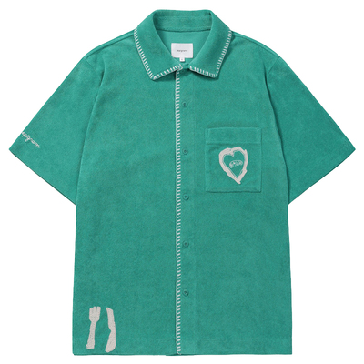 EPIGRAM休闲口袋短袖衬衫