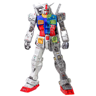 alexshop加工 代工万代PGU RX-78-2元祖高达模型2.0 40周年透明甲