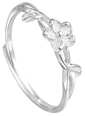 吴越老银铺足银999络花戒指女戒