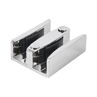 淋浴房门止摆器浴室玻璃门固定夹移门限位器滑轨山型轨道挡块配件