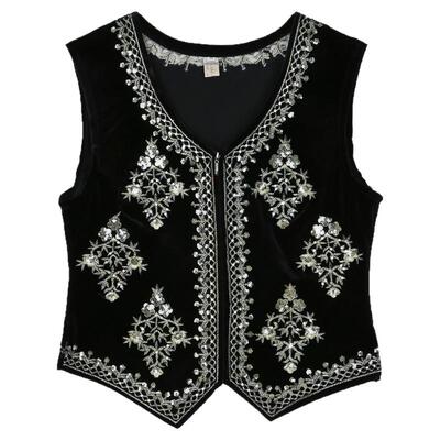 新疆舞蹈服马甲女短款维族舞坎肩