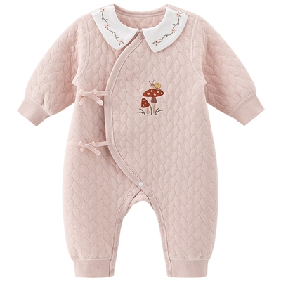 乖奇熊新生儿绑带连体哈衣纯棉