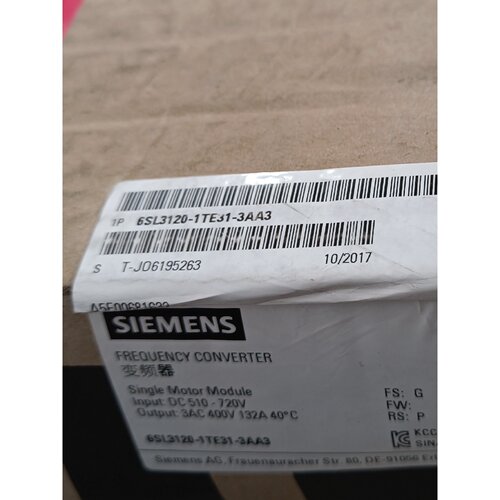 议价正品未全新S120变频器部件6SL3955-6HC01-0AA0