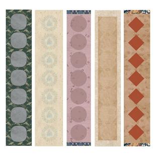 楹联四尺对开三开五言七言对联纸蜡染微喷空白小尺寸文房小对联瓦当书法作品纸半生半熟比赛考级参展投展宣纸