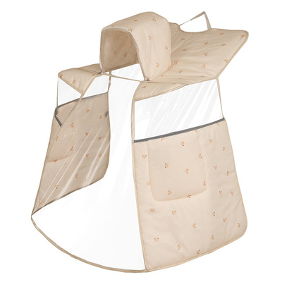 电动车亲子款全包斗篷式挡风被