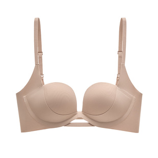 猫人内衣女聚拢小胸显大无痕立体承托美背提拉收副乳防下垂文胸罩