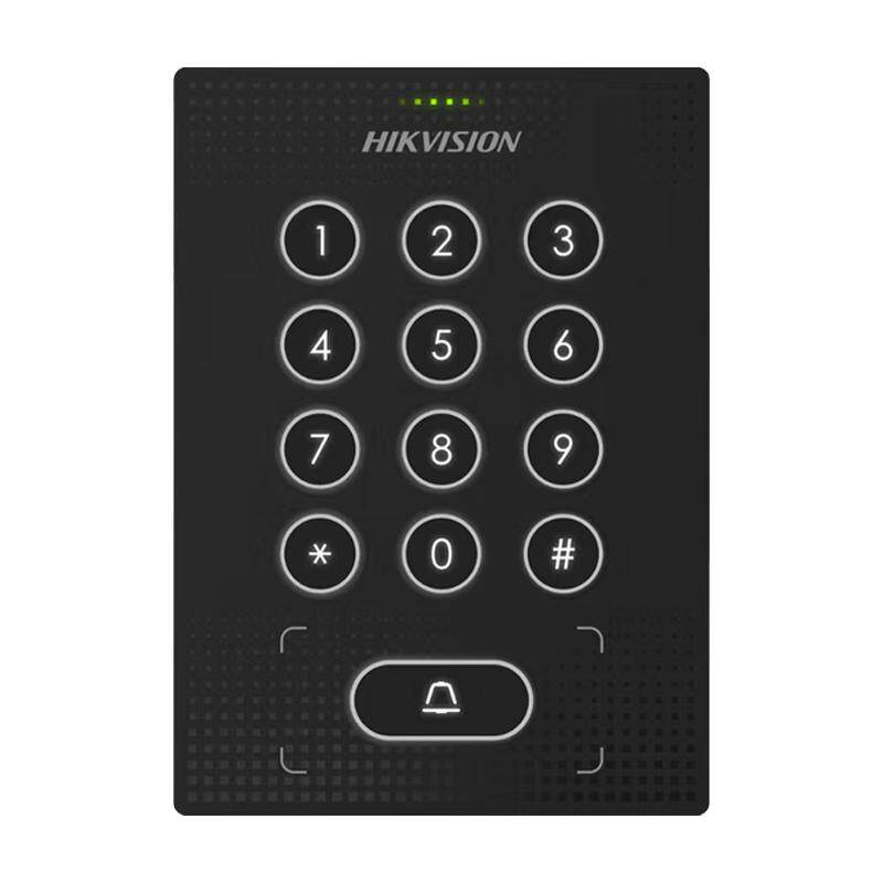 海康威视刷卡密码门禁一体机公司玻璃门双开磁力锁门禁系统套装