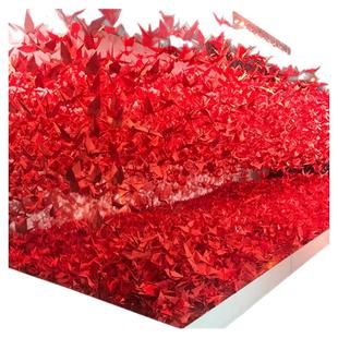 红色千纸鹤折纸成品穿线节日气氛装饰创意场景布置元旦生日装扮品