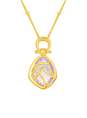 周大生DC灵曜星马纯银项链