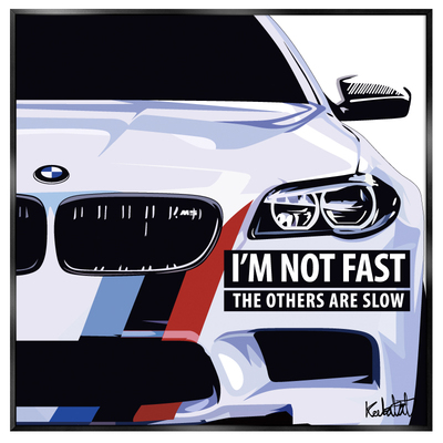 潮流个性汽车改装店装饰画