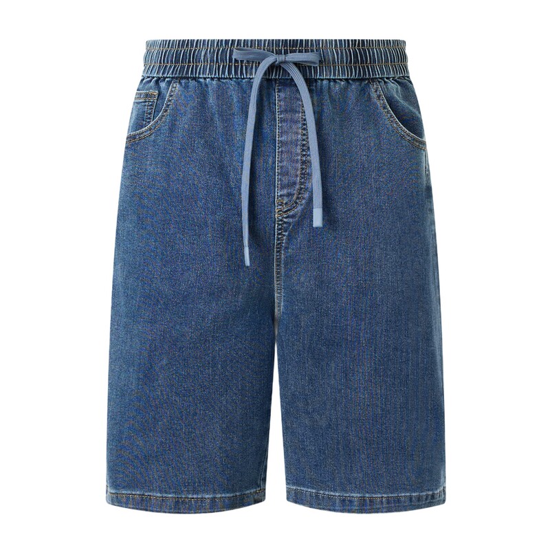 【夏季新品】GOLDEN BEAR/金熊男士2026松紧腰休闲舒适牛仔短裤
