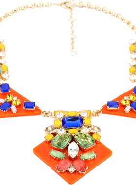 大款吊坠项链欧美文艺性感少女