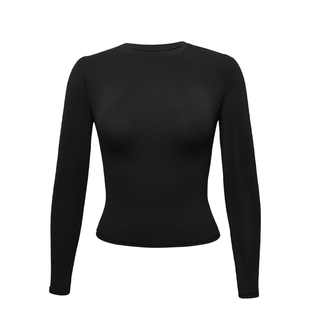 SKIM*改良上衣显身材修身塑身衣保暖舒适性感短袖口圆领打底衫t恤