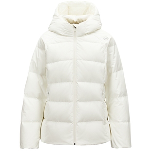 斯凯奇outlets女子短款羽绒服防水防风防静电冬季新款连帽外套