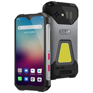 全新8849TANK mini小屏三防智能手机全网通NFC露营灯防水超长待机