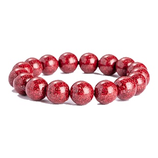 正品天然朱砂手串高透晶体砂高含量手链好运珠男女款手镯官方旗舰