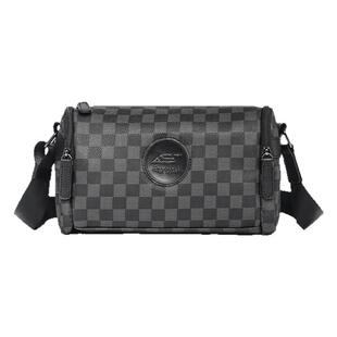 Cnoles Katbee品牌定制男士单肩包街头潮流枕头包斜挎包休闲筒形