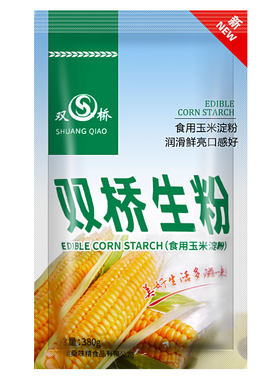 双桥生粉380g食用玉米淀粉烘培原料烹饪勾芡生粉西点饼干原料