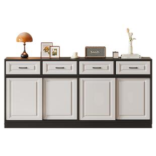 推拉门玄关柜移门橱柜储物柜客厅现代简约定制实木欧式餐边柜家用