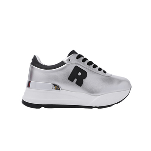 【新品】Ruco Line26秋冬休闲跑鞋女鞋真皮亮漆拼色厚底增高鞋6cm