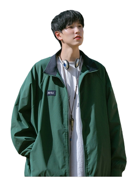 墨绿色cityboy棒球服外套