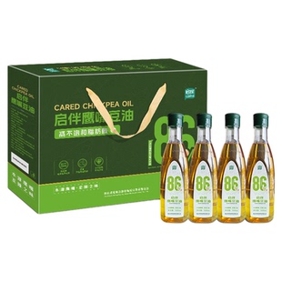双塔启伴鹰嘴豆油500ml礼盒装4瓶食用油家用炒菜无胆固醇植物油