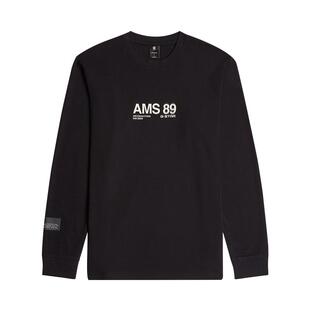 G-STAR RAW Ams 89T恤时尚春秋潮流百搭男士舒适圆领长袖D26867