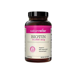 【自营】NatureWise生物素10000mcg维生素B7防掉毛d生物素软胶囊