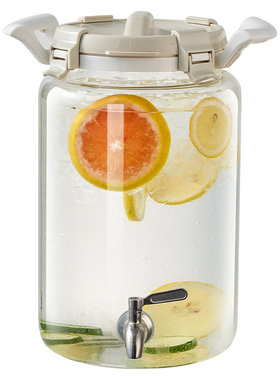 可乐桶耐热玻璃泡酒瓶调酒酒桶饮料桶带龙头水果茶桶罐容器冷水壶