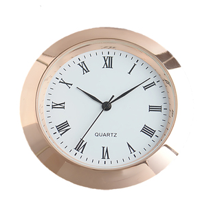 多尺寸直径钟胆石英表机芯工艺品玫瑰金色钟头表胆钟银色直径钟胆