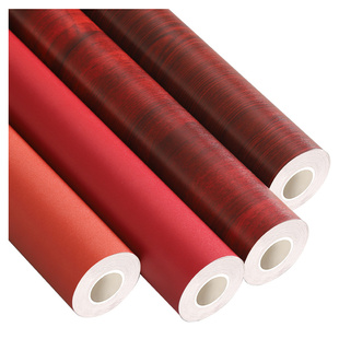 红色贴纸防水中国大红背景玻璃膜柜子装饰广告即时贴墙壁不干胶