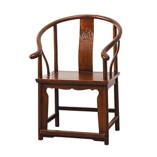 新中式实木圈椅三件套茶椅太师椅茶室椅子现代休闲洽谈茶桌椅禅意