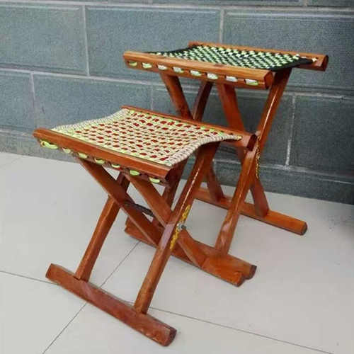 实木枣木芯马扎枣木家用户外烧烤折叠凳钓鱼马扎子便携折叠凳餐椅