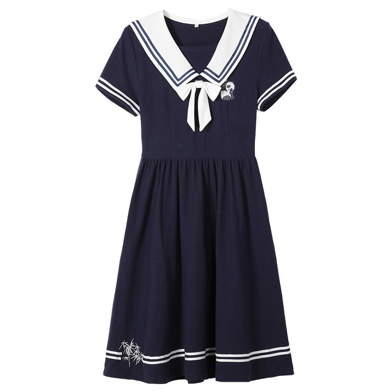 少女连衣裙日系海军夏季高中jk