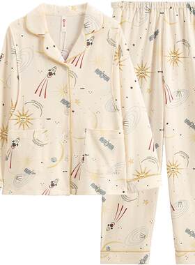 芬腾纯棉月子服双边侧开舒适睡眠