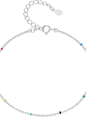 摩典925纯银多巴胺圆珠豆豆手链